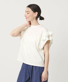 BEAUTY&YOUTH UNITED ARROWS / ビューティー&ユース ユナイテッドアローズ カットソー | コットンフリル ショートスリーブ カットソー