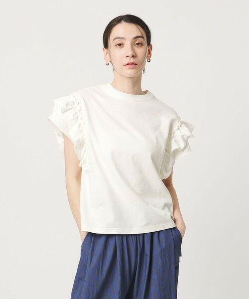 BEAUTY&YOUTH UNITED ARROWS / ビューティー&ユース ユナイテッドアローズ カットソー | コットンフリル ショートスリーブ カットソー | 詳細1