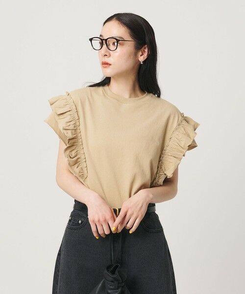 BEAUTY&YOUTH UNITED ARROWS / ビューティー&ユース ユナイテッドアローズ カットソー | コットンフリル ショートスリーブ カットソー | 詳細10