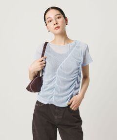 BEAUTY&YOUTH UNITED ARROWS / ビューティー&ユース ユナイテッドアローズ カットソー | シャーリング メッシュ Tシャツ
