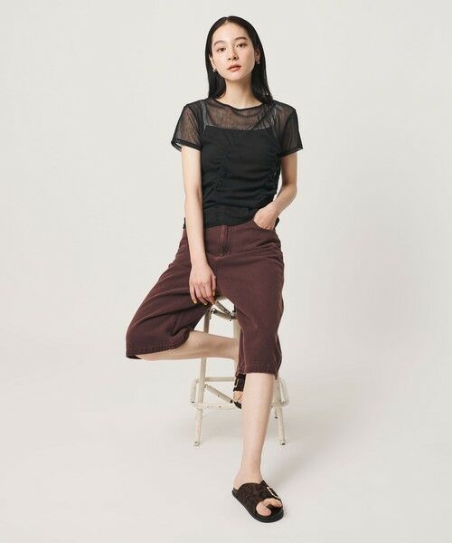 BEAUTY&YOUTH UNITED ARROWS / ビューティー&ユース ユナイテッドアローズ カットソー | シャーリング メッシュ Tシャツ | 詳細2