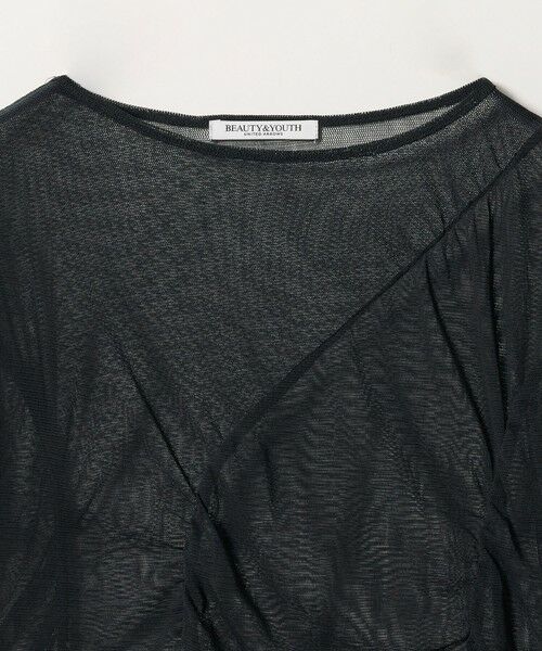 BEAUTY&YOUTH UNITED ARROWS / ビューティー&ユース ユナイテッドアローズ カットソー | シャーリング メッシュ Tシャツ | 詳細5