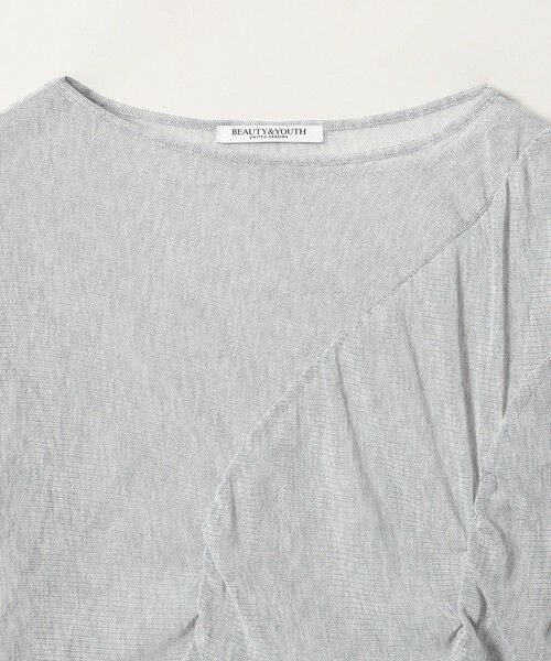 BEAUTY&YOUTH UNITED ARROWS / ビューティー&ユース ユナイテッドアローズ カットソー | シャーリング メッシュ Tシャツ | 詳細14