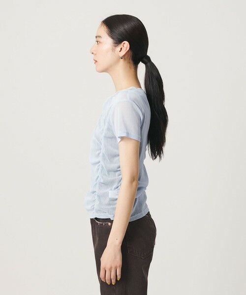 BEAUTY&YOUTH UNITED ARROWS / ビューティー&ユース ユナイテッドアローズ カットソー | シャーリング メッシュ Tシャツ | 詳細20