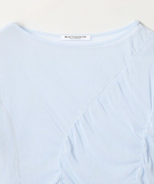 BEAUTY&YOUTH UNITED ARROWS / ビューティー&ユース ユナイテッドアローズ カットソー | シャーリング メッシュ Tシャツ | 詳細23