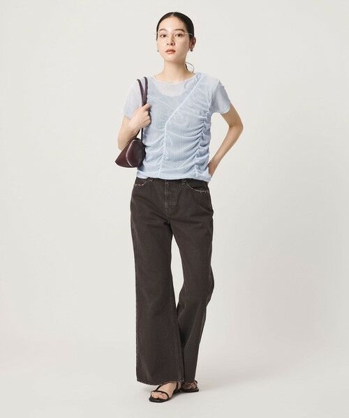 BEAUTY&YOUTH UNITED ARROWS / ビューティー&ユース ユナイテッドアローズ カットソー | シャーリング メッシュ Tシャツ | 詳細18