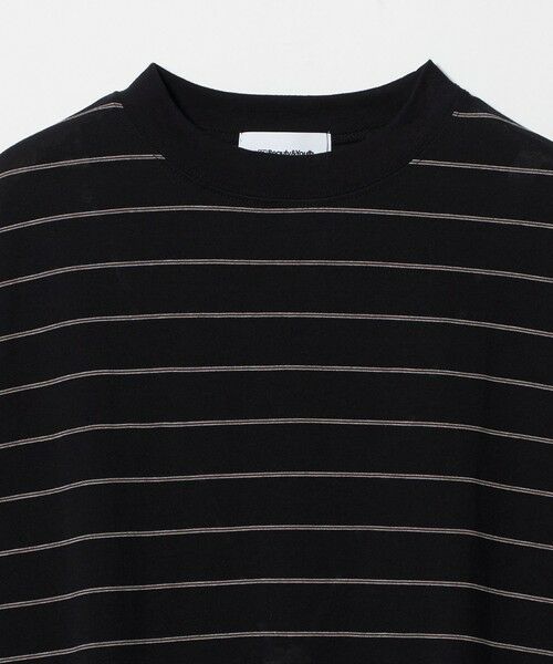 BEAUTY&YOUTH UNITED ARROWS / ビューティー&ユース ユナイテッドアローズ Tシャツ | コットンポリエステル ボーダー ハーフスリーブTシャツ | 詳細1