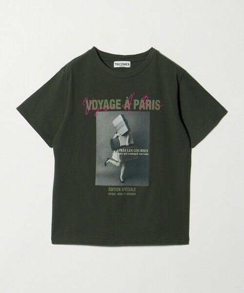 BEAUTY&YOUTH UNITED ARROWS / ビューティー&ユース ユナイテッドアローズ カットソー | ＜TRICOMER＞VOYAGE プリントTシャツ（DK.GRAY）