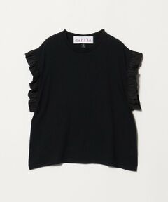 BEAUTY&YOUTH UNITED ARROWS / ビューティー&ユース ユナイテッドアローズ カットソー | ＜dahl’ia＞フリル ショートスリーブ Tシャツ