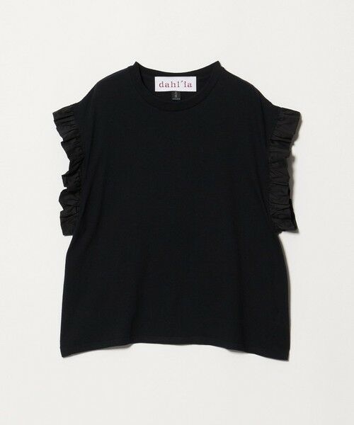 BEAUTY&YOUTH UNITED ARROWS / ビューティー&ユース ユナイテッドアローズ カットソー | 【WEB限定】＜dahl’ia＞フリル ショートスリーブ Tシャツ | 詳細3