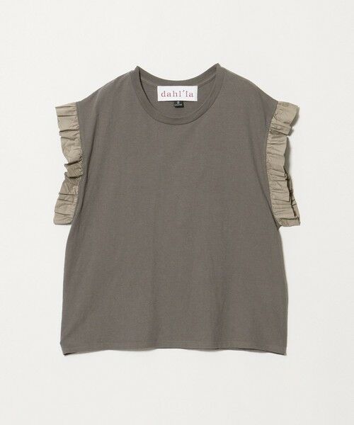 BEAUTY&YOUTH UNITED ARROWS / ビューティー&ユース ユナイテッドアローズ カットソー | 【WEB限定】＜dahl’ia＞フリル ショートスリーブ Tシャツ | 詳細12