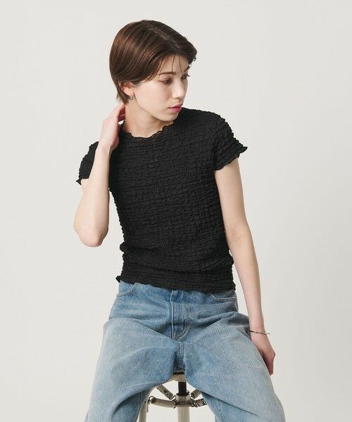 BEAUTY&YOUTH UNITED ARROWS / ビューティー&ユース ユナイテッドアローズ カットソー | 【WEB限定】シュリンクレース プルオーバー | 詳細10