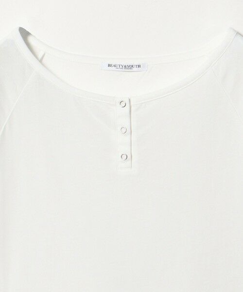 BEAUTY&YOUTH UNITED ARROWS / ビューティー&ユース ユナイテッドアローズ カットソー | ポリエステルコットン ヘンリーネックTシャツ | 詳細1