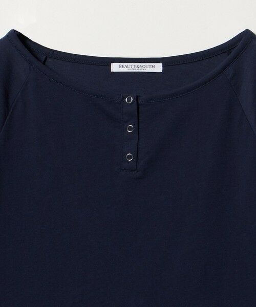BEAUTY&YOUTH UNITED ARROWS / ビューティー&ユース ユナイテッドアローズ カットソー | ポリエステルコットン ヘンリーネックTシャツ | 詳細13