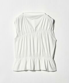 BEAUTY&YOUTH UNITED ARROWS / ビューティー&ユース ユナイテッドアローズ カットソー | 【WEB限定 Wardrobe DAILY MINIMAL】シャーリング ノースリーブトップス