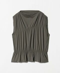BEAUTY&YOUTH UNITED ARROWS / ビューティー&ユース ユナイテッドアローズ カットソー | 【WEB限定 Wardrobe DAILY MINIMAL】シャーリング ノースリーブトップス