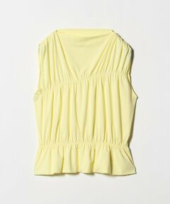 BEAUTY&YOUTH UNITED ARROWS / ビューティー&ユース ユナイテッドアローズ カットソー | 【WEB限定 Wardrobe DAILY MINIMAL】シャーリング ノースリーブトップス