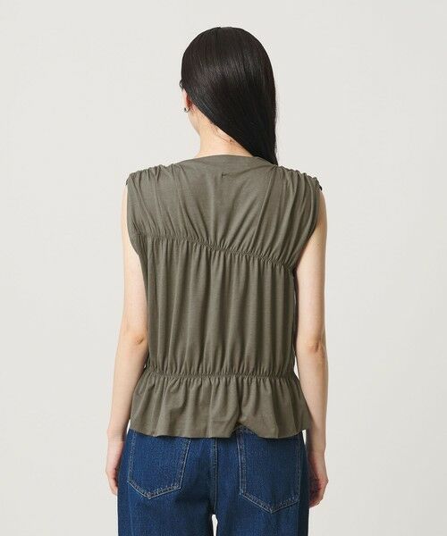 BEAUTY&YOUTH UNITED ARROWS / ビューティー&ユース ユナイテッドアローズ カットソー | 【WEB限定 Wardrobe DAILY MINIMAL】シャーリング ノースリーブトップス | 詳細12
