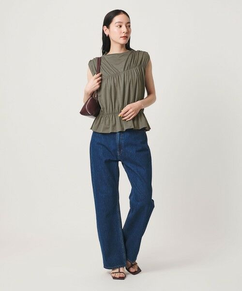 BEAUTY&YOUTH UNITED ARROWS / ビューティー&ユース ユナイテッドアローズ カットソー | 【WEB限定 Wardrobe DAILY MINIMAL】シャーリング ノースリーブトップス | 詳細9