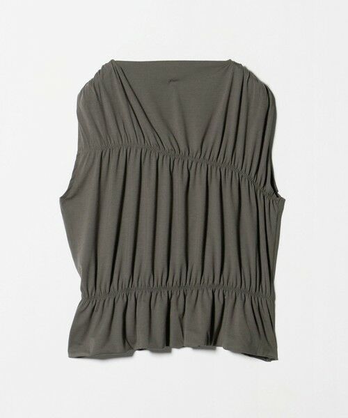 BEAUTY&YOUTH UNITED ARROWS / ビューティー&ユース ユナイテッドアローズ カットソー | 【WEB限定 Wardrobe DAILY MINIMAL】シャーリング ノースリーブトップス | 詳細3