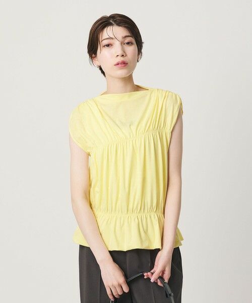 BEAUTY&YOUTH UNITED ARROWS / ビューティー&ユース ユナイテッドアローズ カットソー | 【WEB限定 Wardrobe DAILY MINIMAL】シャーリング ノースリーブトップス | 詳細19