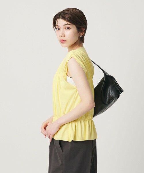BEAUTY&YOUTH UNITED ARROWS / ビューティー&ユース ユナイテッドアローズ カットソー | 【WEB限定 Wardrobe DAILY MINIMAL】シャーリング ノースリーブトップス | 詳細20