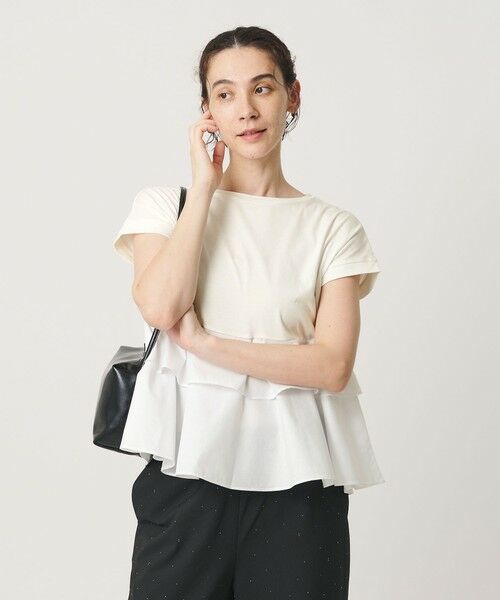 BEAUTY&YOUTH UNITED ARROWS / ビューティー&ユース ユナイテッドアローズ カットソー | 【WEB限定】ペプラム ショートスリーブプルオーバー | 詳細1