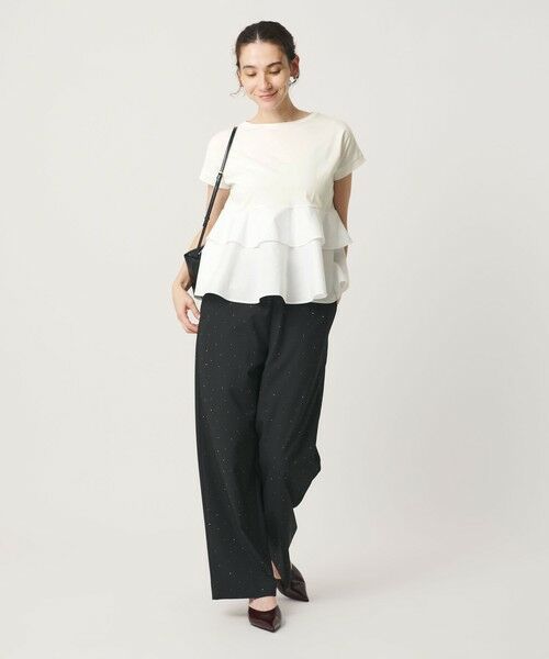 BEAUTY&YOUTH UNITED ARROWS / ビューティー&ユース ユナイテッドアローズ カットソー | 【WEB限定】ペプラム ショートスリーブプルオーバー | 詳細3