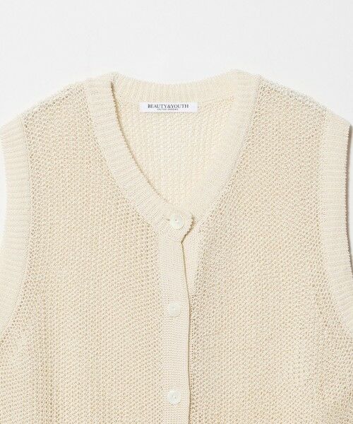 BEAUTY&YOUTH UNITED ARROWS / ビューティー&ユース ユナイテッドアローズ ベスト | フロントボタン ノースリーブニット プルオーバー | 詳細11