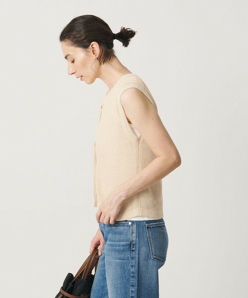 BEAUTY&YOUTH UNITED ARROWS / ビューティー&ユース ユナイテッドアローズ ベスト | フロントボタン ノースリーブニット プルオーバー | 詳細8