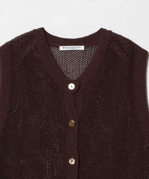 BEAUTY&YOUTH UNITED ARROWS / ビューティー&ユース ユナイテッドアローズ ベスト | フロントボタン ノースリーブニット プルオーバー | 詳細22