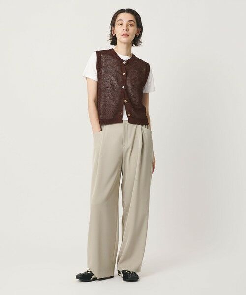BEAUTY&YOUTH UNITED ARROWS / ビューティー&ユース ユナイテッドアローズ ベスト | フロントボタン ノースリーブニット プルオーバー | 詳細16