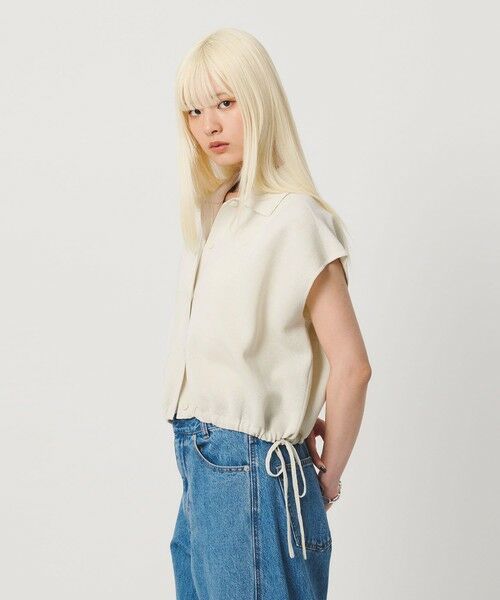 BEAUTY&YOUTH UNITED ARROWS / ビューティー&ユース ユナイテッドアローズ ニット・セーター | ヘムドローストリング シャツカーディガン ウォッシャブル | 詳細2