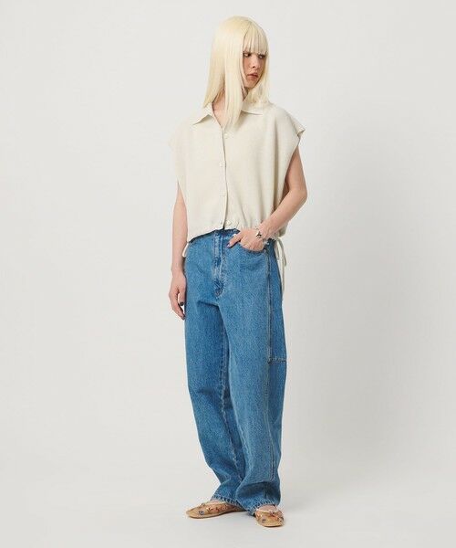 BEAUTY&YOUTH UNITED ARROWS / ビューティー&ユース ユナイテッドアローズ ニット・セーター | ヘムドローストリング シャツカーディガン ウォッシャブル | 詳細3