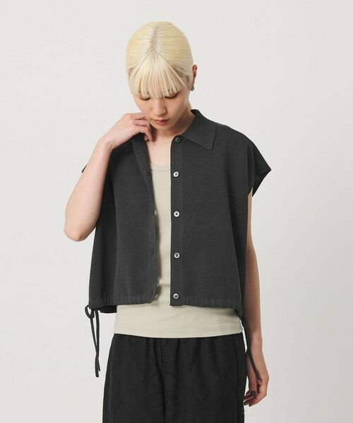 BEAUTY&YOUTH UNITED ARROWS / ビューティー&ユース ユナイテッドアローズ ニット・セーター | ヘムドローストリング シャツカーディガン ウォッシャブル | 詳細6