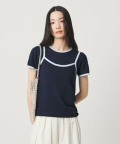 BEAUTY&YOUTH UNITED ARROWS / ビューティー&ユース ユナイテッドアローズ ニット・セーター | 【WEB限定】キャミソール＆ショートスリーブ ループニットプルオーバー ウォッシャブル