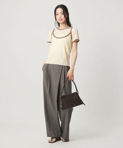 BEAUTY&YOUTH UNITED ARROWS / ビューティー&ユース ユナイテッドアローズ ニット・セーター | 【WEB限定】キャミソール＆ショートスリーブ ループニットプルオーバー ウォッシャブル | 詳細10
