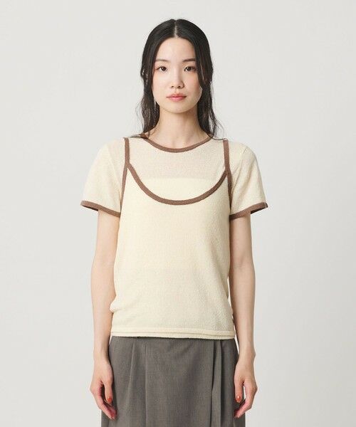 BEAUTY&YOUTH UNITED ARROWS / ビューティー&ユース ユナイテッドアローズ ニット・セーター | 【WEB限定】キャミソール＆ショートスリーブ ループニットプルオーバー ウォッシャブル | 詳細11