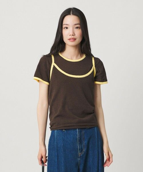 BEAUTY&YOUTH UNITED ARROWS / ビューティー&ユース ユナイテッドアローズ ニット・セーター | 【WEB限定】キャミソール＆ショートスリーブ ループニットプルオーバー ウォッシャブル | 詳細17