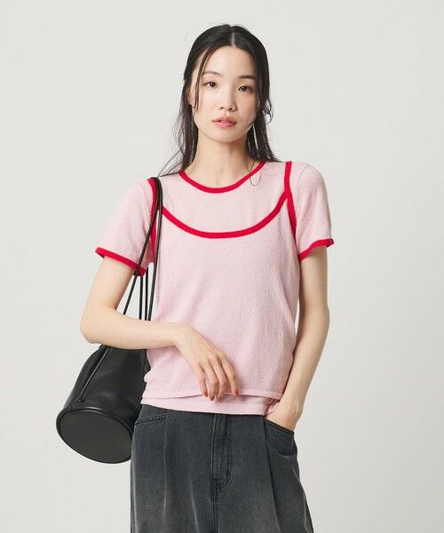 BEAUTY&YOUTH UNITED ARROWS / ビューティー&ユース ユナイテッドアローズ ニット・セーター | 【WEB限定】キャミソール＆ショートスリーブ ループニットプルオーバー ウォッシャブル | 詳細21