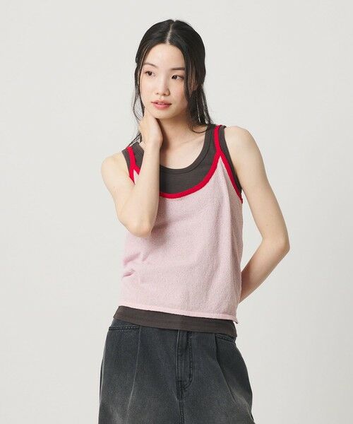 BEAUTY&YOUTH UNITED ARROWS / ビューティー&ユース ユナイテッドアローズ ニット・セーター | 【WEB限定】キャミソール＆ショートスリーブ ループニットプルオーバー ウォッシャブル | 詳細22