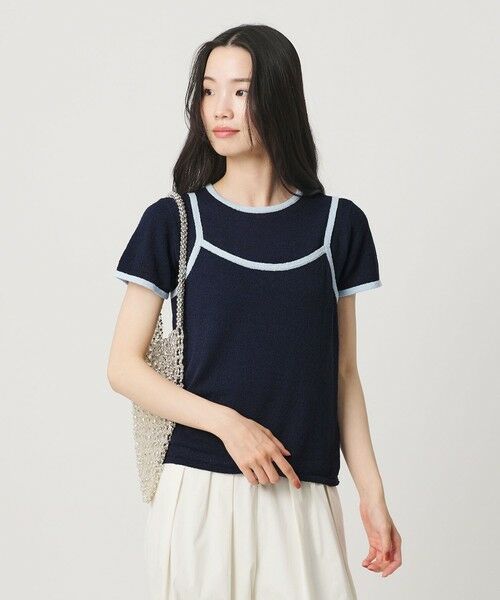 BEAUTY&YOUTH UNITED ARROWS / ビューティー&ユース ユナイテッドアローズ ニット・セーター | 【WEB限定】キャミソール＆ショートスリーブ ループニットプルオーバー ウォッシャブル | 詳細24