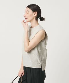 BEAUTY&YOUTH UNITED ARROWS / ビューティー&ユース ユナイテッドアローズ シャツ・ブラウス | ドット ジャガード ノースリーブブラウス ウォッシャブル