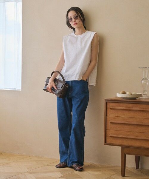 BEAUTY&YOUTH UNITED ARROWS / ビューティー&ユース ユナイテッドアローズ シャツ・ブラウス | ドット ジャガード ノースリーブブラウス ウォッシャブル | 詳細4