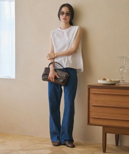 BEAUTY&YOUTH UNITED ARROWS / ビューティー&ユース ユナイテッドアローズ シャツ・ブラウス | ドット ジャガード ノースリーブブラウス ウォッシャブル | 詳細5