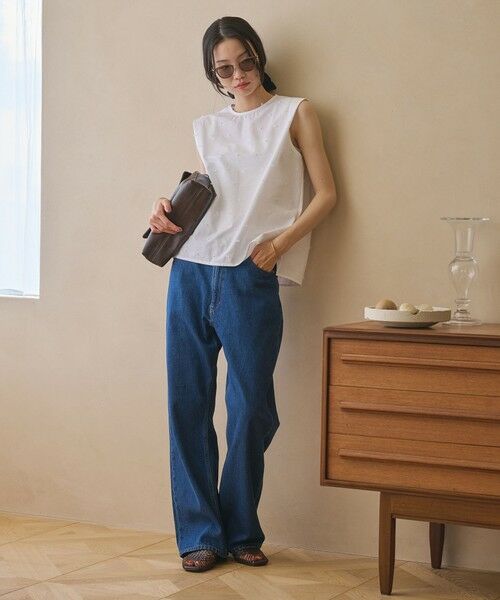 BEAUTY&YOUTH UNITED ARROWS / ビューティー&ユース ユナイテッドアローズ シャツ・ブラウス | ドット ジャガード ノースリーブブラウス ウォッシャブル | 詳細6
