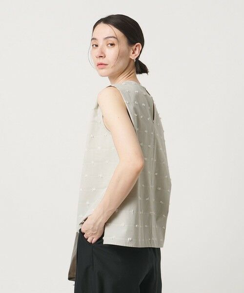 BEAUTY&YOUTH UNITED ARROWS / ビューティー&ユース ユナイテッドアローズ シャツ・ブラウス | ドット ジャガード ノースリーブブラウス ウォッシャブル | 詳細16