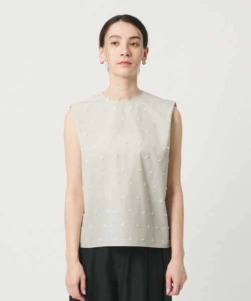 BEAUTY&YOUTH UNITED ARROWS / ビューティー&ユース ユナイテッドアローズ シャツ・ブラウス | ドット ジャガード ノースリーブブラウス ウォッシャブル | 詳細18