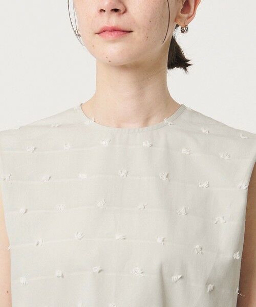 BEAUTY&YOUTH UNITED ARROWS / ビューティー&ユース ユナイテッドアローズ シャツ・ブラウス | ドット ジャガード ノースリーブブラウス ウォッシャブル | 詳細21