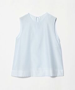 BEAUTY&YOUTH UNITED ARROWS / ビューティー&ユース ユナイテッドアローズ シャツ・ブラウス | コットンシルク シアーチェック ノースリーブ ブラウス